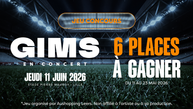 jeu concours réseaux sociaux instagram leers gims concert lille